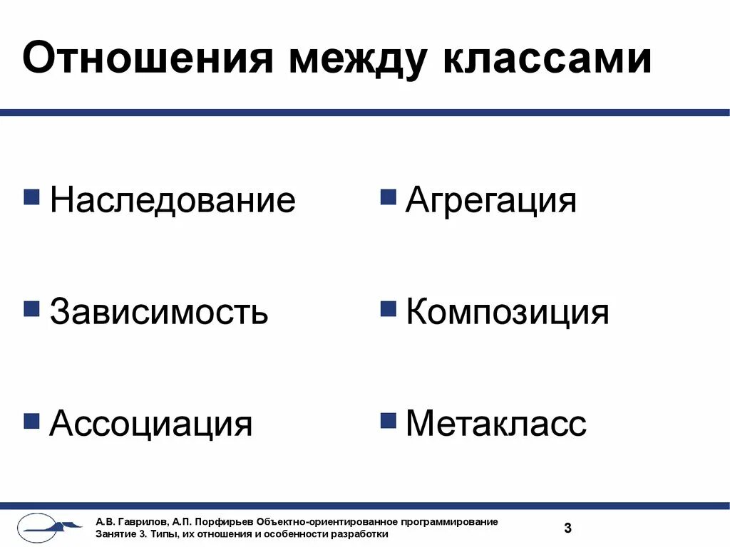 Определяет отношение между классами