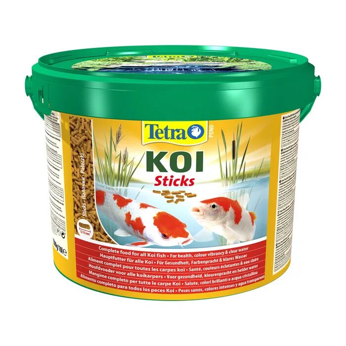 Корм Tetra Pond Koi Sticks 10 л (палочки, 12-15 мм) для Карпов кои. Корм для Карпов кои тетра. Tetra Pond Sticks 50 л основной корм для кои палочки. Tetra Koi Sticks основной корм для кои палочки 10 л (шт). Корм для карпа кои