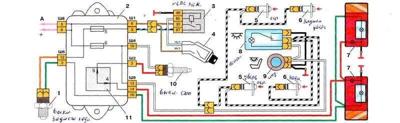 Схема включения фонарей заднего хода ВАЗ 2107. Схема фонарей заднего хода ВАЗ 2105. Проводка задних фонарей ВАЗ 2107 инжектор. Электросхема задних фонарей ВАЗ 2104.