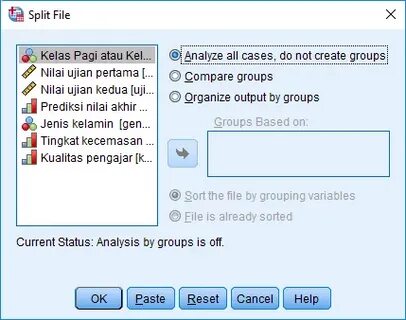 Split file