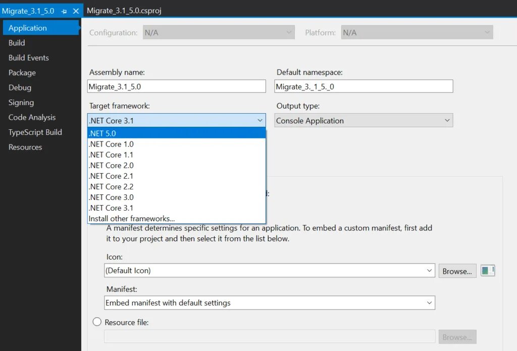 Selected net. .net sdk. how to create dotnet.