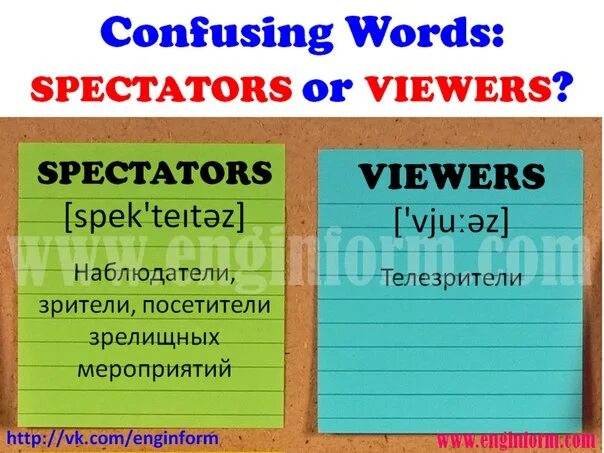 Frequently confused words. Spectator viewer audience разница. Spectator viewer разница. Confusing Words ЕГЭ. Confused Words.