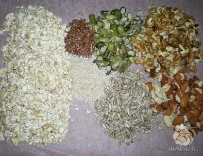 Грецкий орех тыквенные семечки кунжут