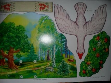 Гуси лебеди средняя группа