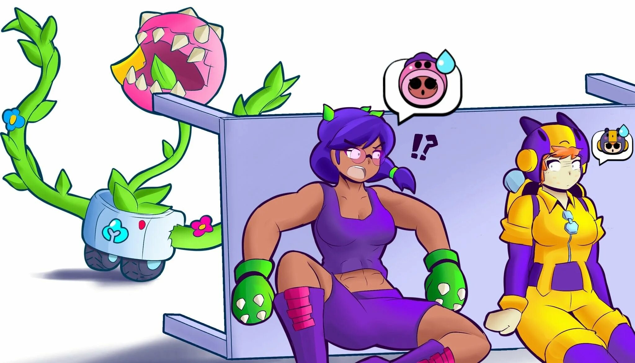 Dierelc. Беа БРАВЛ старс арты. Sprout Brawl Stars r 34. Dierelc Art.