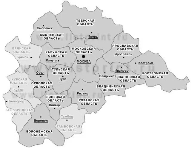 Центральный округ московская область