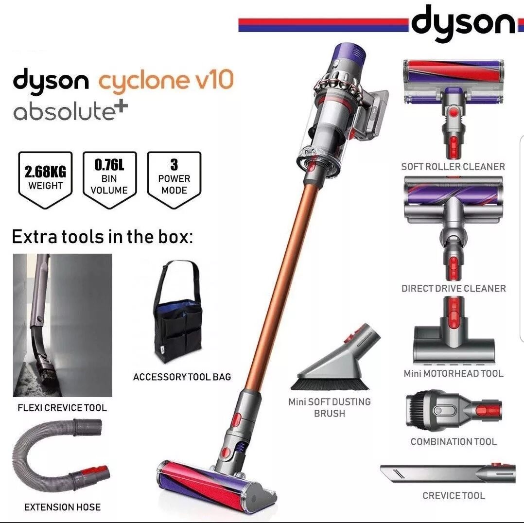 Чем отличается dyson. Dyson cyclone v10. dyson cyclone v10 absolute. dyson cyclone v10 motorhead. пылесос dyson v10 absolute attachments.
