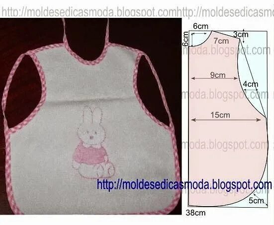 Выкройка детского нагрудника для кормления Pin by ANGIECREACIONES on costura Diy baby clothes, Baby bibs patterns, Baby sew