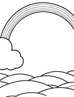 Раскраски Радуга распечатать бесплатно - happybrushes