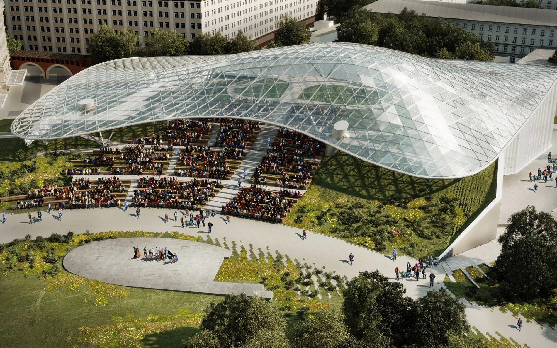 Парк купол. Павильоны зарядье купол ранней весной. Mitchell park conservatory "the domes". Парк под куполом. Парк зарядье навес.