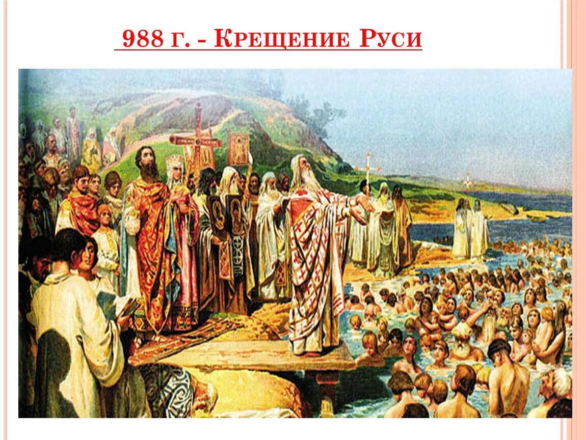 988 Крещение Руси Владимиром. Где началось крещение руси
