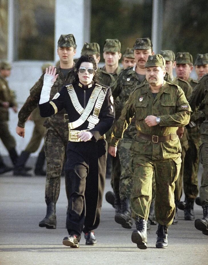 Военные 90 х годов. Джексон в Москве 1993. Michael Jackson в Москве 1993.