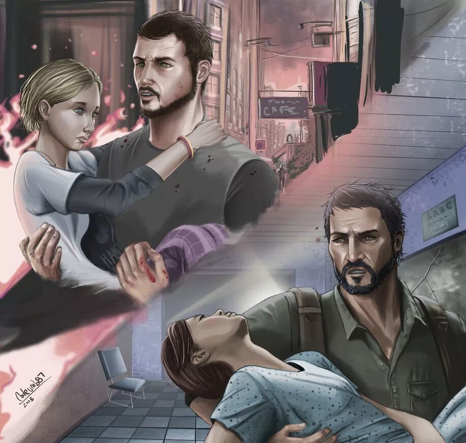 Sara and nick. The last of us Джоэл и Элли ар. Элли и Джоэл the last of us 2 арт.