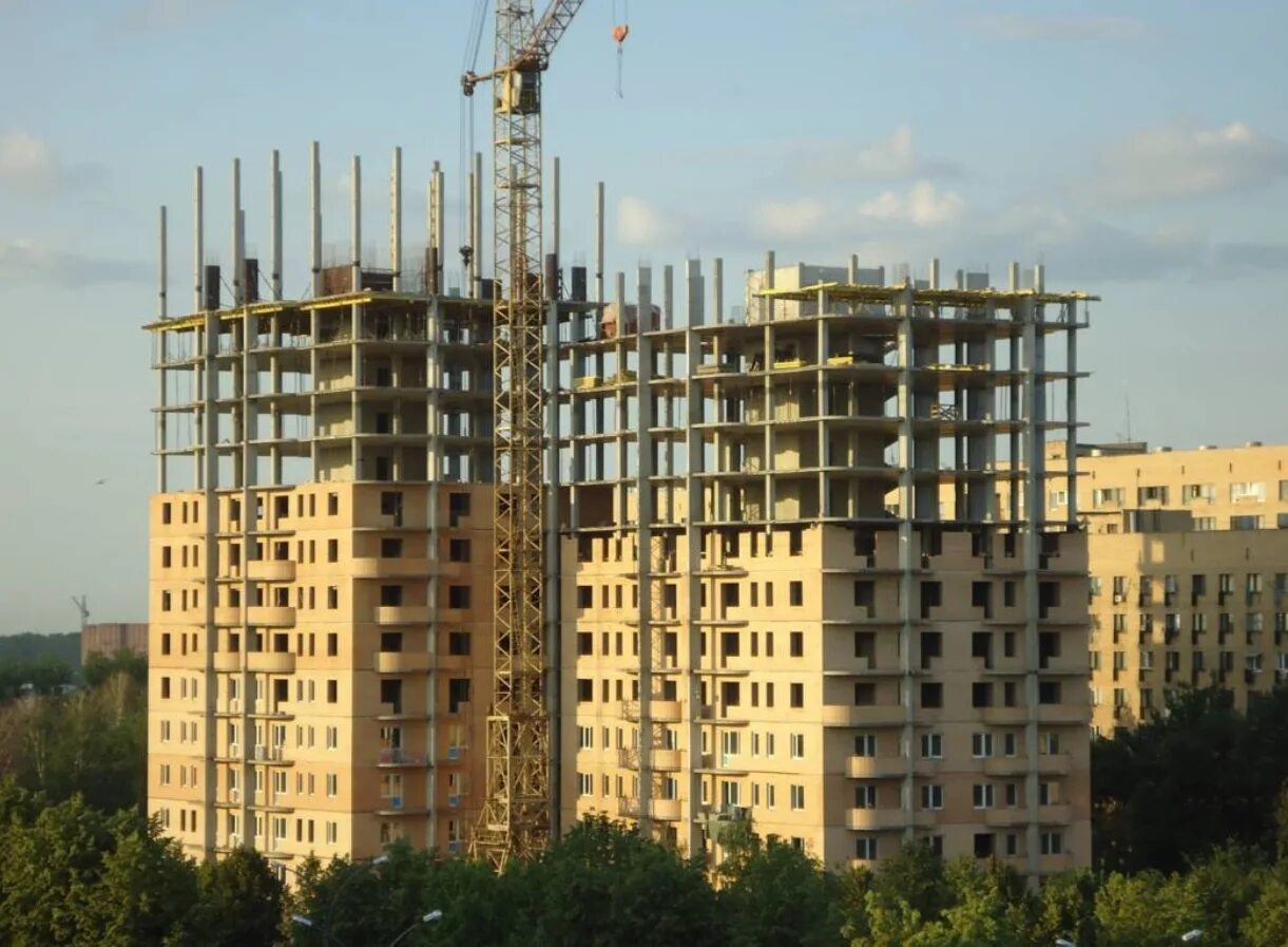 Возведение многоэтажных зданий