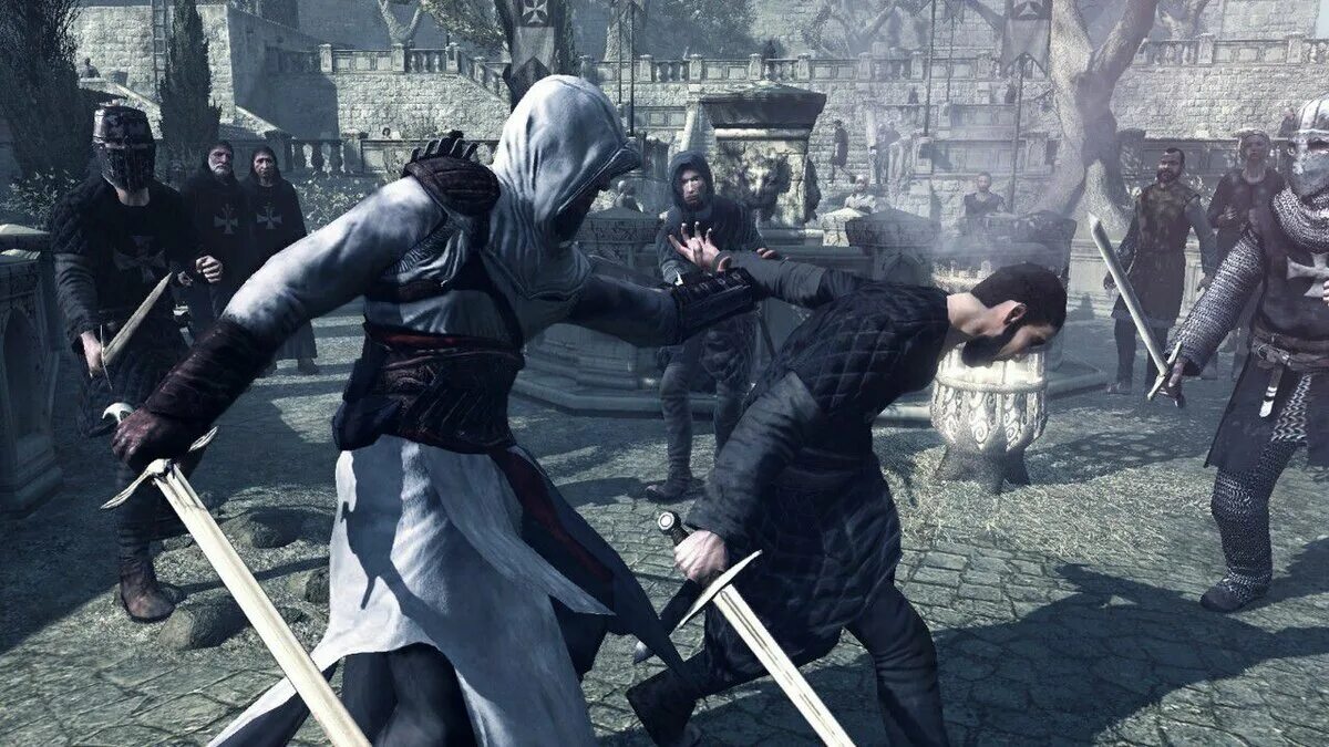 Дата первых игр. Assassin’s creed (игра) 2007. ассасин крид 2007. ассасин крид 1. первый ассасин игра.