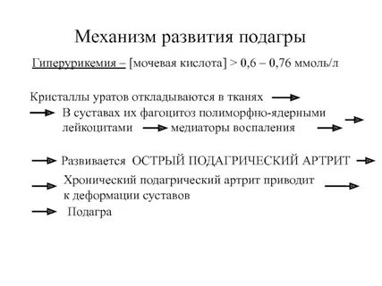 Мочевая кислота при подагре