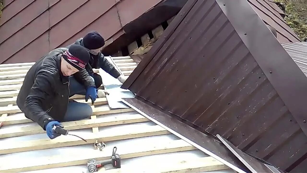 Как правильно установить ендову на крыше