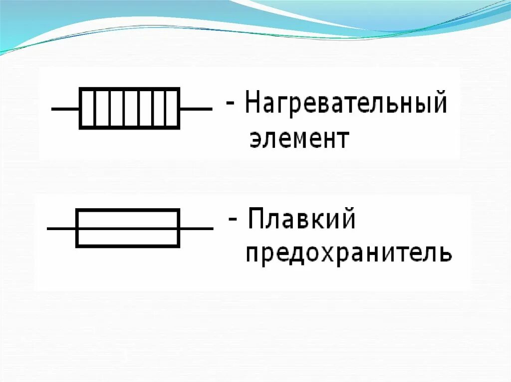 Нагревательный элемент на схеме ГОСТ 2.745-68 Единая система конструкторской документации. Обозначения условные