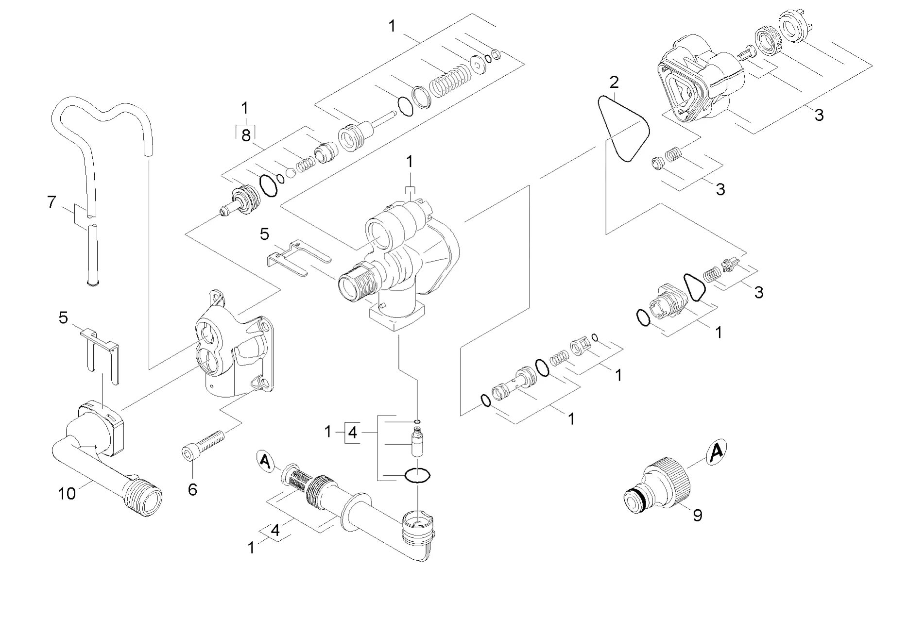 Корпус керхер. Karcher управляющий корпус (0.108-512.0). 9.036-694.0 Karcher деталь пистолета. 9.036-694.0 Karcher патрубок. Karcher k4 запчасти управляющий корпус.