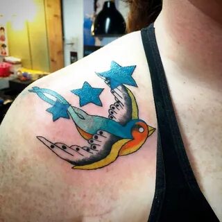 Sparrow and stars tattoo Sparrow tattoo, Tattoo designs and meanings.