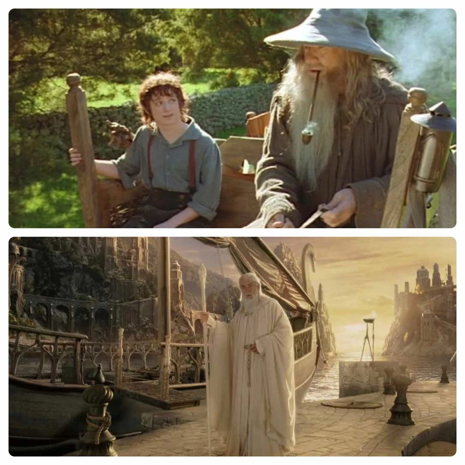 Гэндальф и Фродо. Братство кольца Фродо и Гэндальф. Фродо Властелин Гендальф. Властелин колец Гэндальф и Фродо. Отсылка к другому произведению