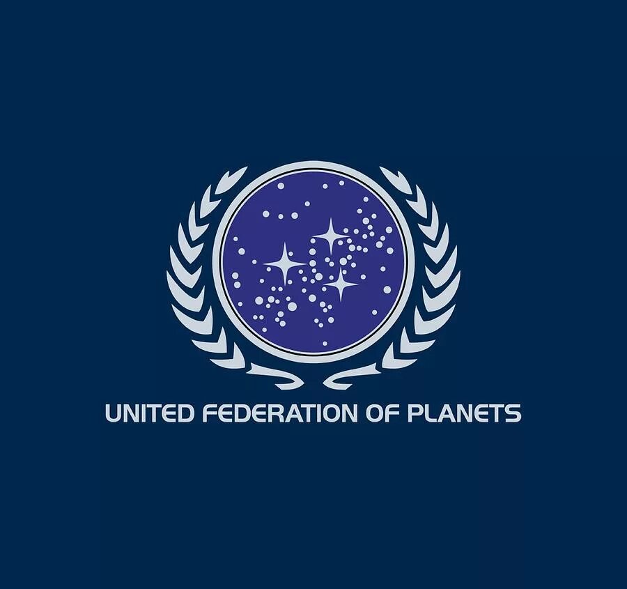 United federation. United federation. United federation of planets. Фантастика логотип. Эмблема объединения.