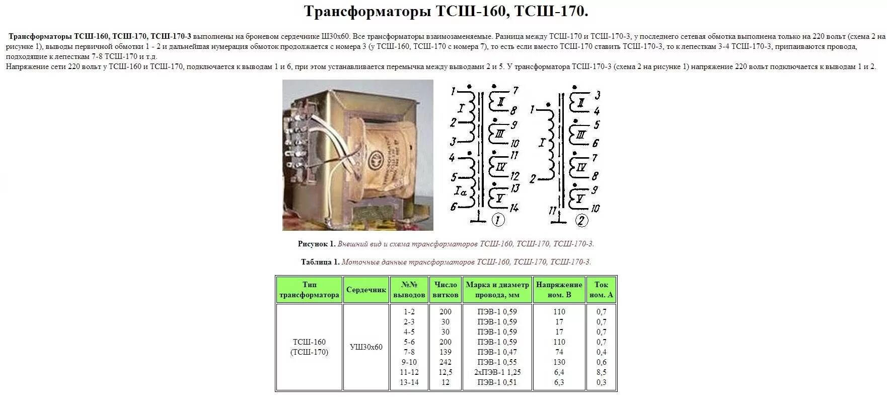 Характеристики трансформаторов тс. Трансформатор силовой тсш-170. трансформаторы тсш-160. тсш-170-3 характеристики трансформатора. схема обмоток трансформатора тсш-170.