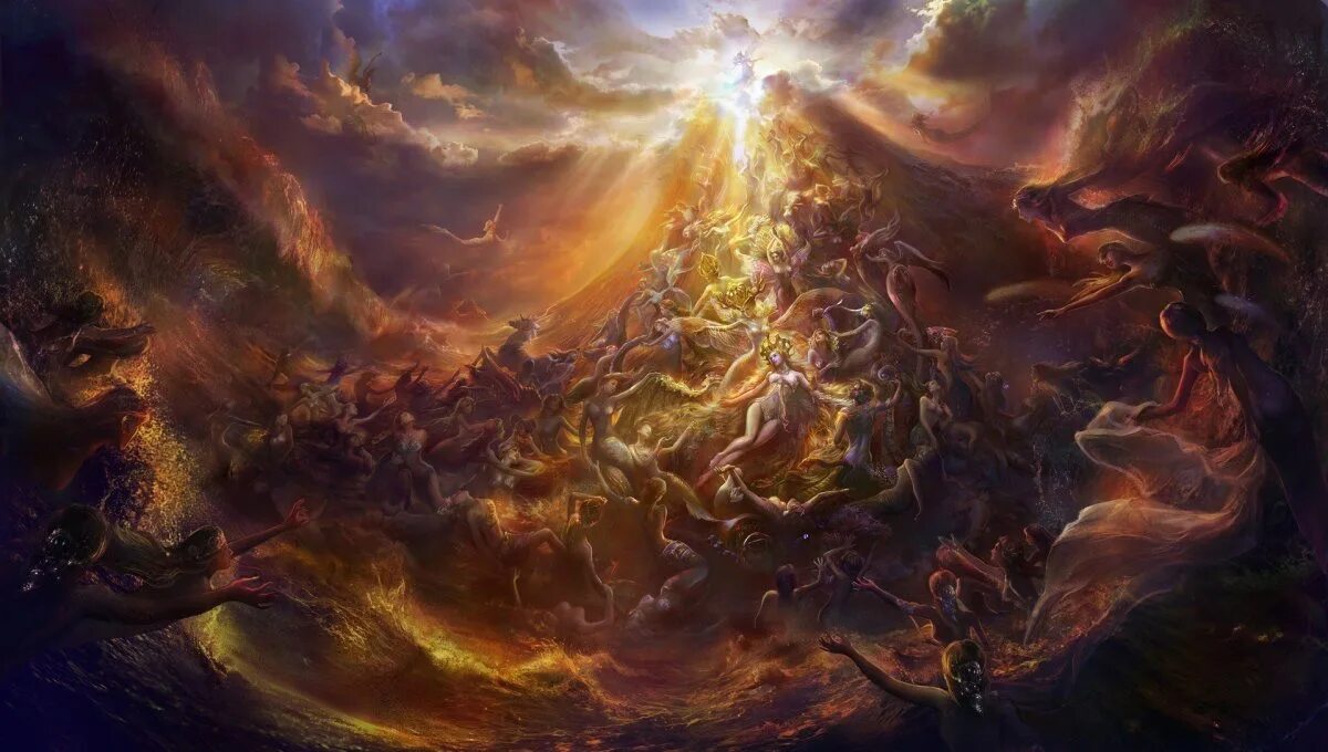 Титан бог. Титаны мифология. Бог против дьявола фильм. Ад и рай поговорка. Midjourney.