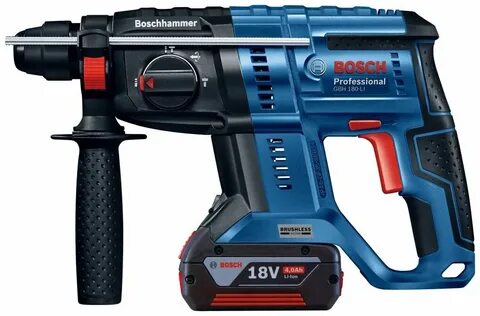 Bosch аккумуляторный бесщеточный перфоратор gbh 180 li