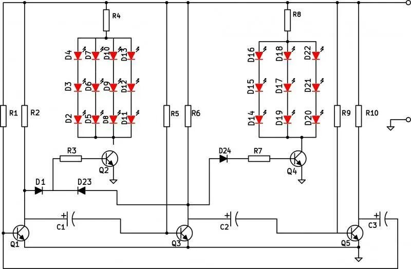 Управление диодами. Радиоконструктор rl244. Бегущие огни на транзисторе bc547. Мигалка на реле 12 вольт схема. Схема Радиоконструктор светодиодная мигалка rl122r.