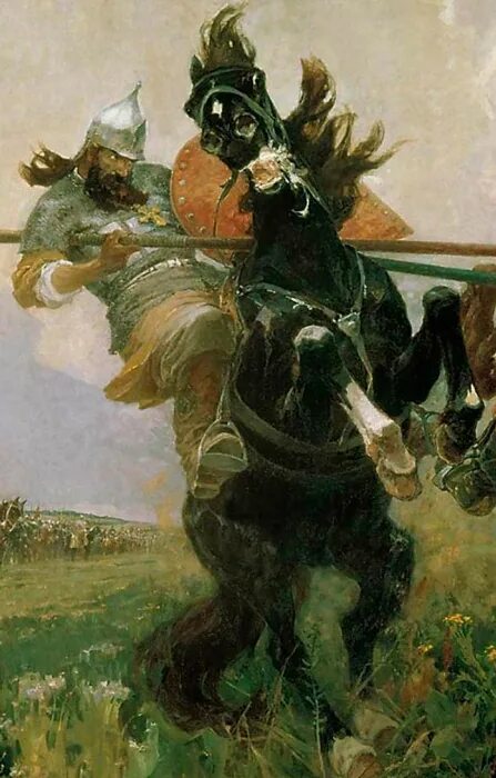 Васнецов челубей. Пересвет и челубей. картинка пересвета и челубея.
