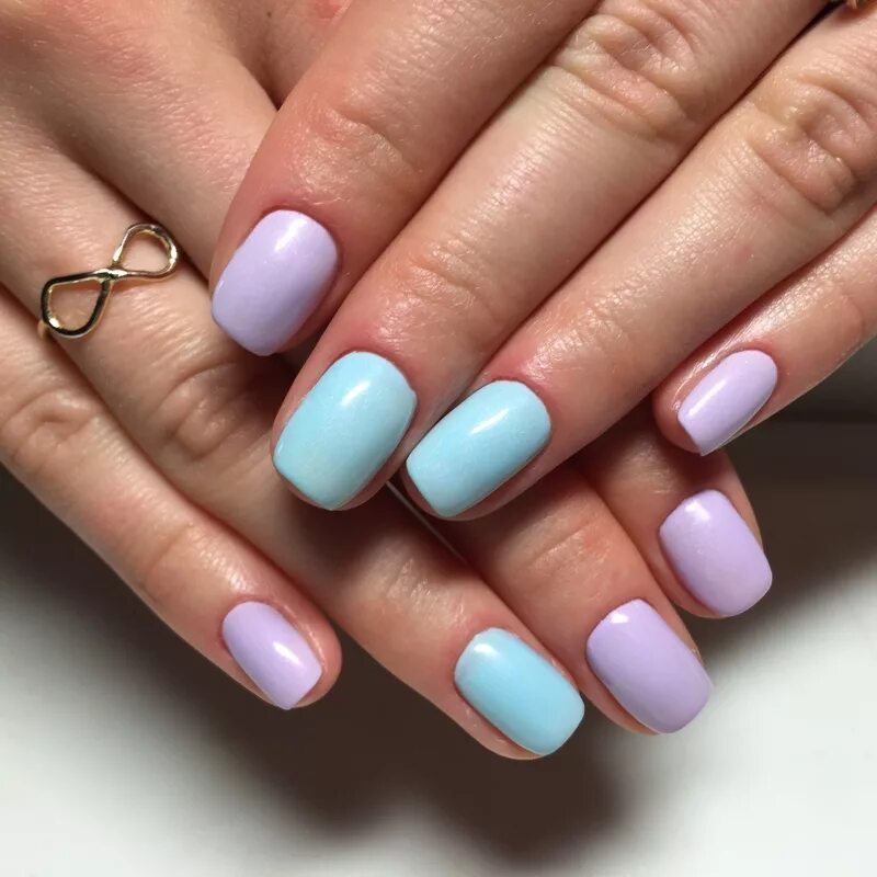 комбинированный маникюр для начинающих.