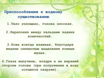 Приспособления к существованию
