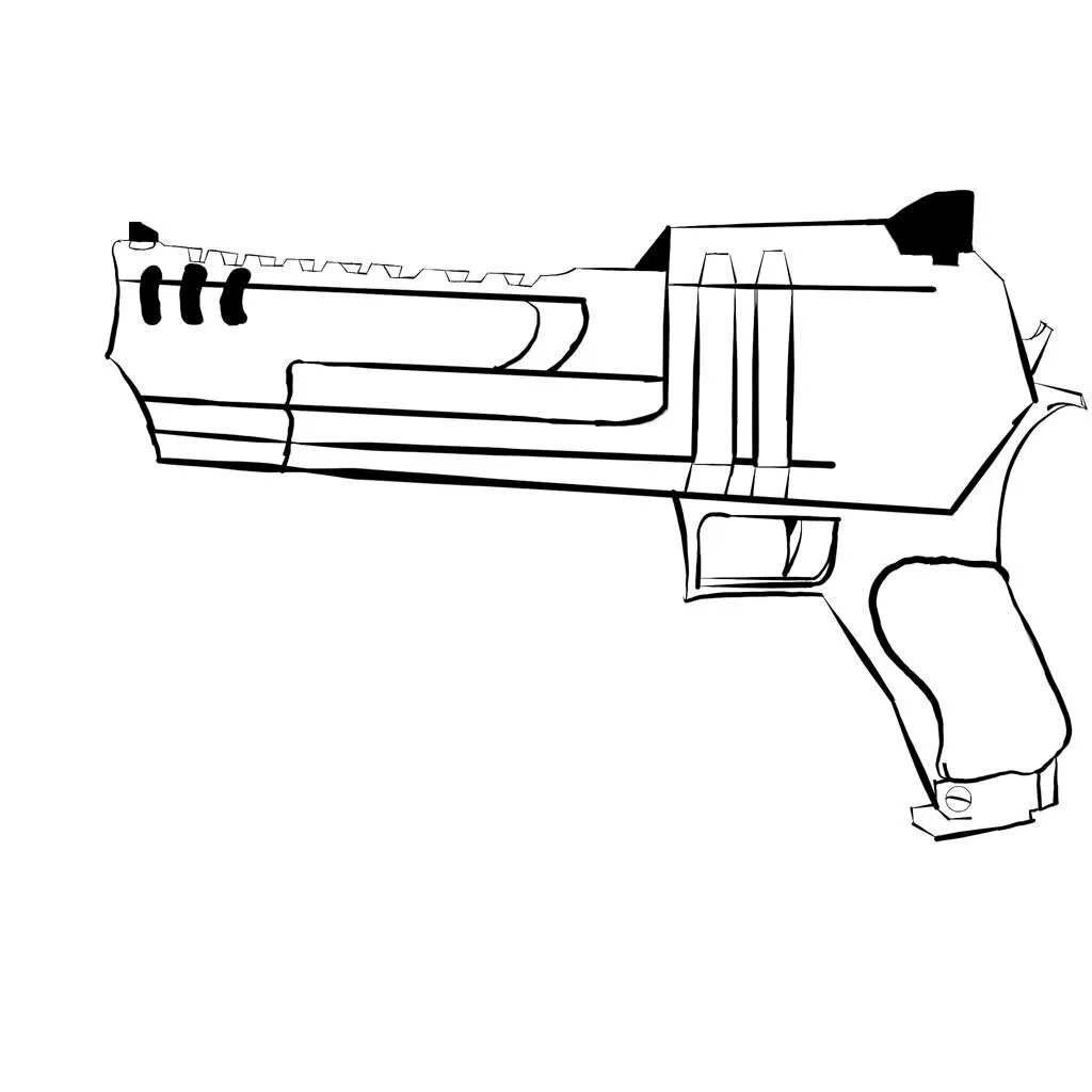 Чертёж пистолета Desert Eagle. Чертежи пистолетов из Standoff 2. Дигл из ФОРТНАЙТ. Раскраска стандофф оружие