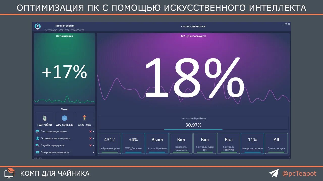 Ответы с помощью ии. WPS Performance Station. WPS программа для оптимизации виндовс. Windows Performance Station. Программа для увеличения ФПС.