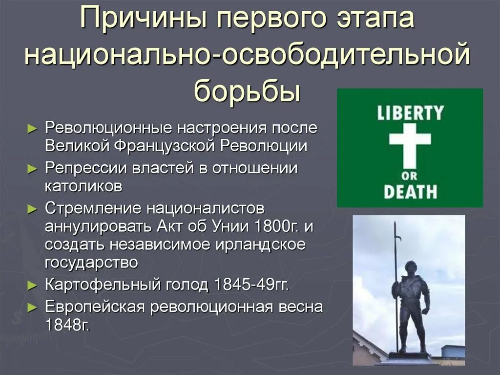 Причины национально освободительной борьбы. Национально-освободительная борьба. Национально освободительная революция в Ирландии. Причины национально освободительного движения в России.