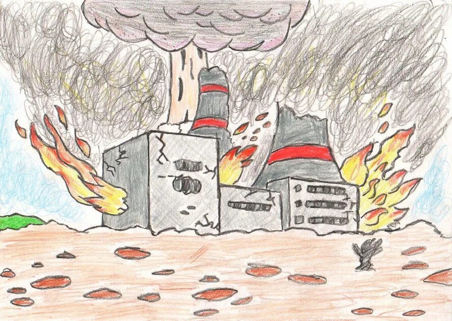 Рисунки про чернобыль. Рисунок на тему Чрезвычайные ситуации. Рисунок на тему Чернобыль. Катастрофа рисунок. Чрезвычайная ситуация катастрофа Чернобыльская АЭС.