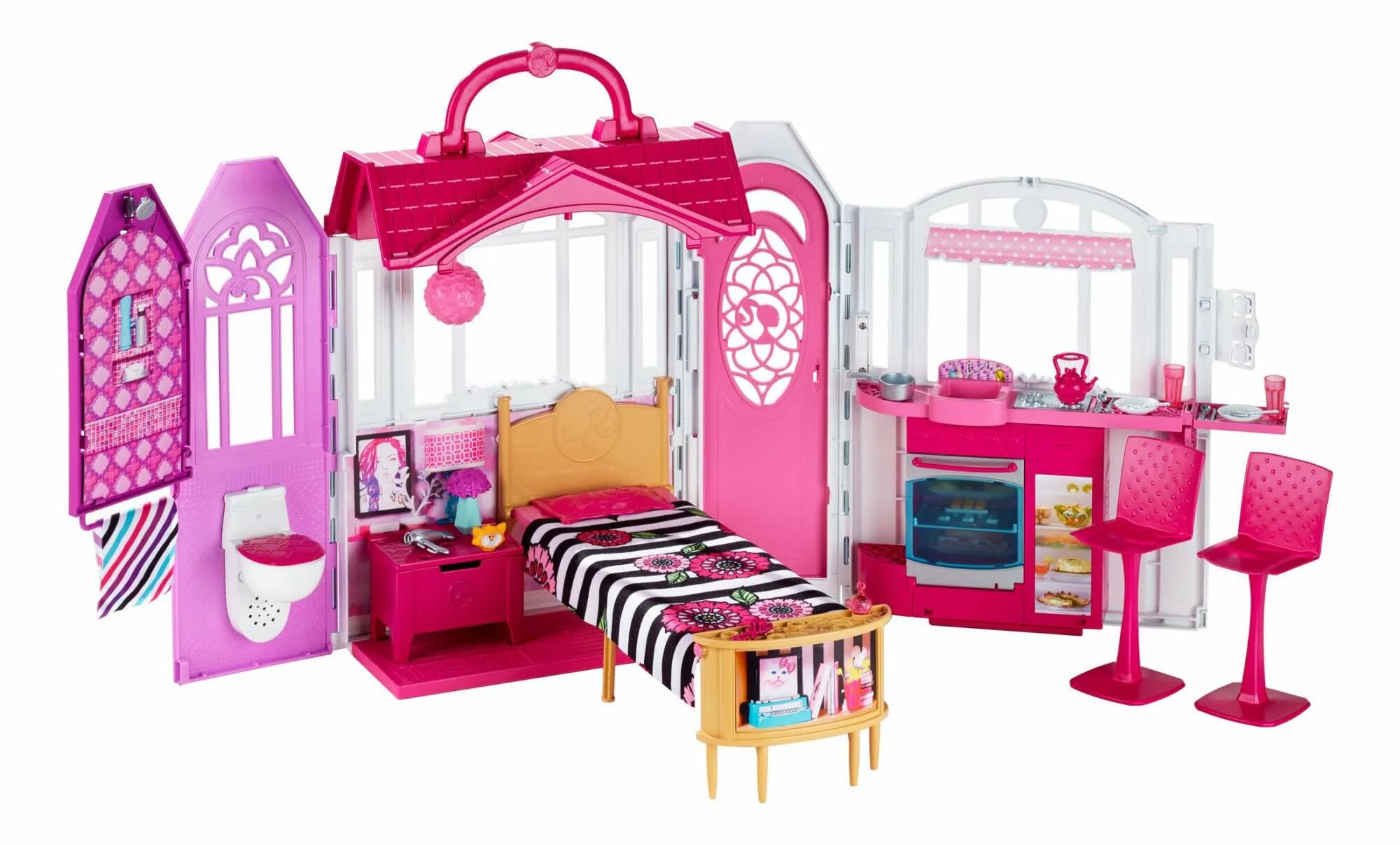 Домик для Барби. Домик для Барби одноэтажный. Складной домик для Барби. Новый домик Барби.