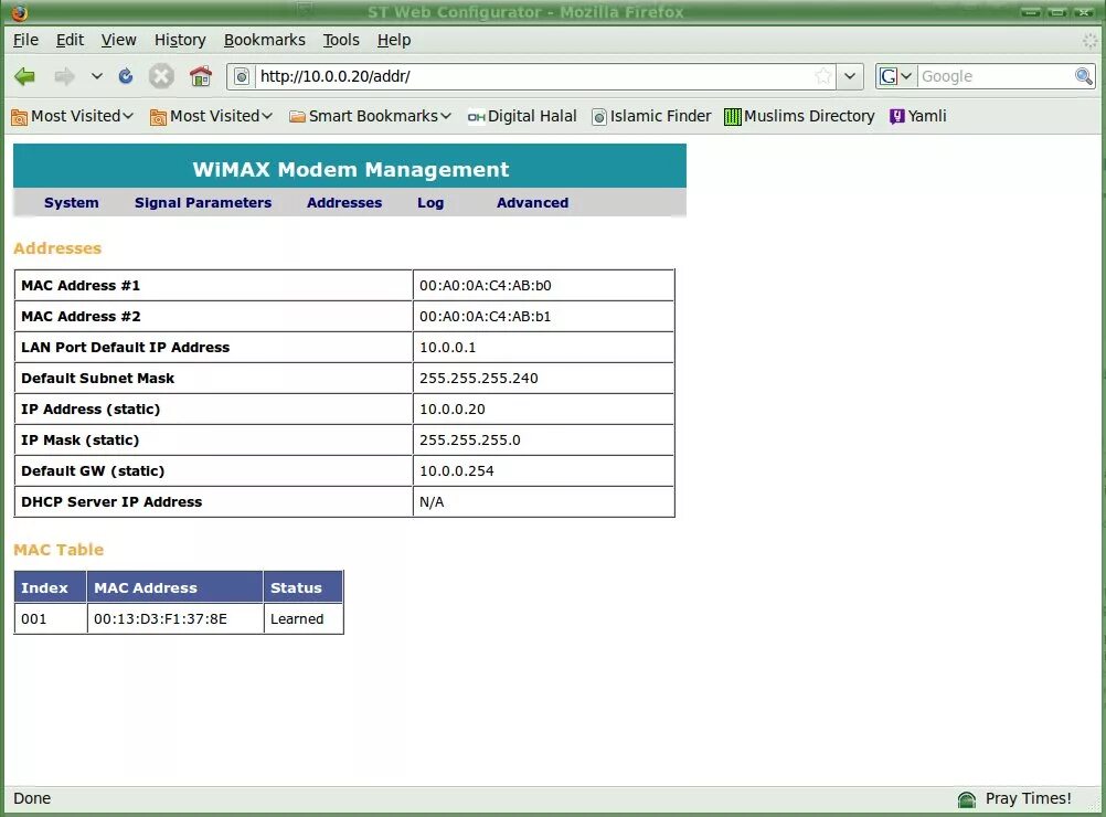 Airspan. Airspan ah4000. Default IP for Axis. Bruker default IP address.