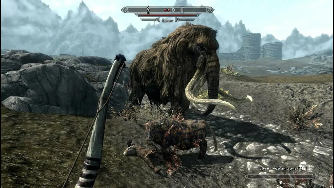 Skyrim Mammoth. Мамонты скайрим. Мамонт с Скайрима. Мамонт блад