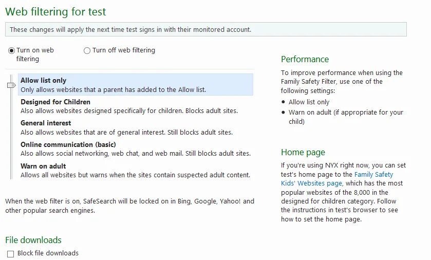 A list of website
