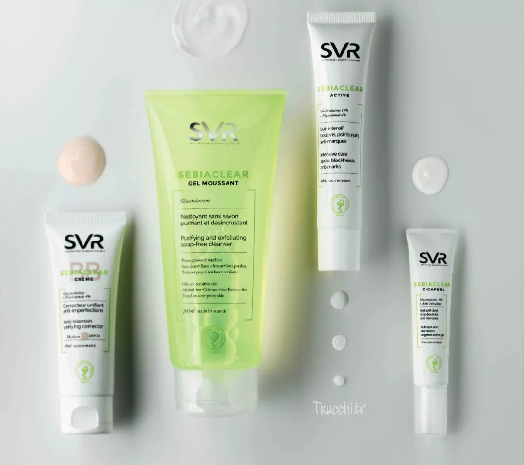 Svr gel. SVR косметика Active Sebiaclear. SVR косметика акне. SVR Active Gel. SVR логотип косметика.