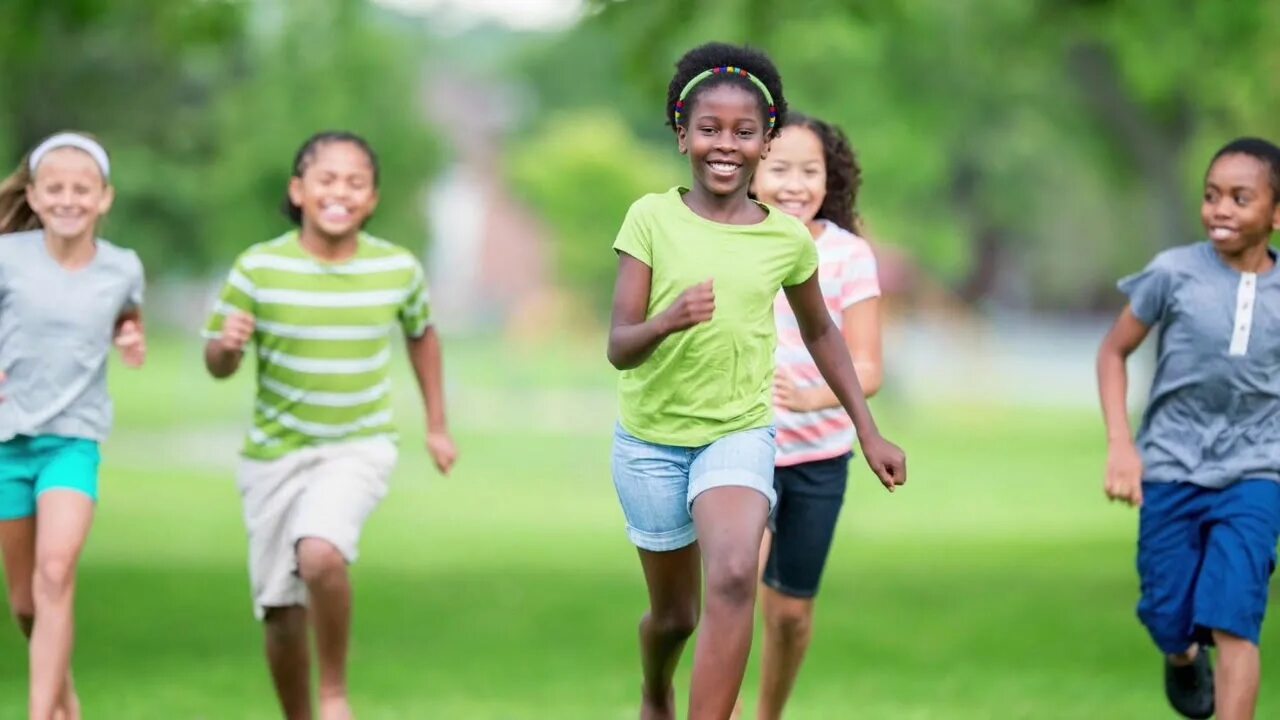We are running around. Kids running. dynamic running kids. kids that are running. lets run kids.