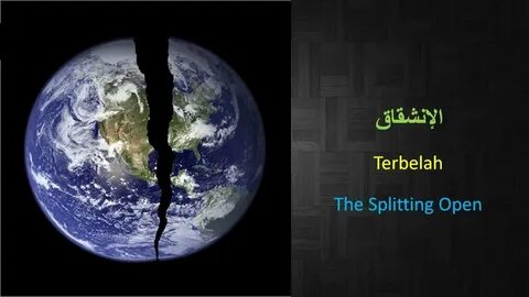 Into earth the
