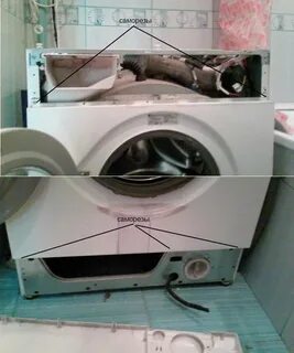 Как снять переднюю панель стиральной машины