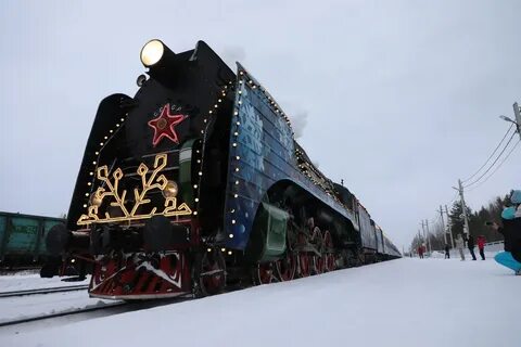 Поезд деда мороза 2023 фото