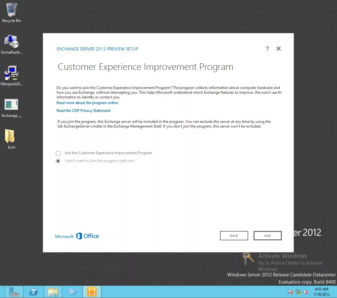 Copy from build. Windows server 2013. windows server 2012 build 8400. windows 8 build 8400. windows exchange.