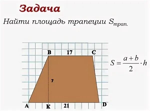 Задачи по геометрии на площадь трапеции