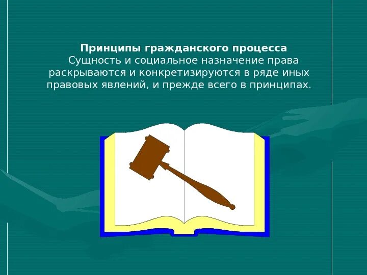 Гражданско правовые принципы.