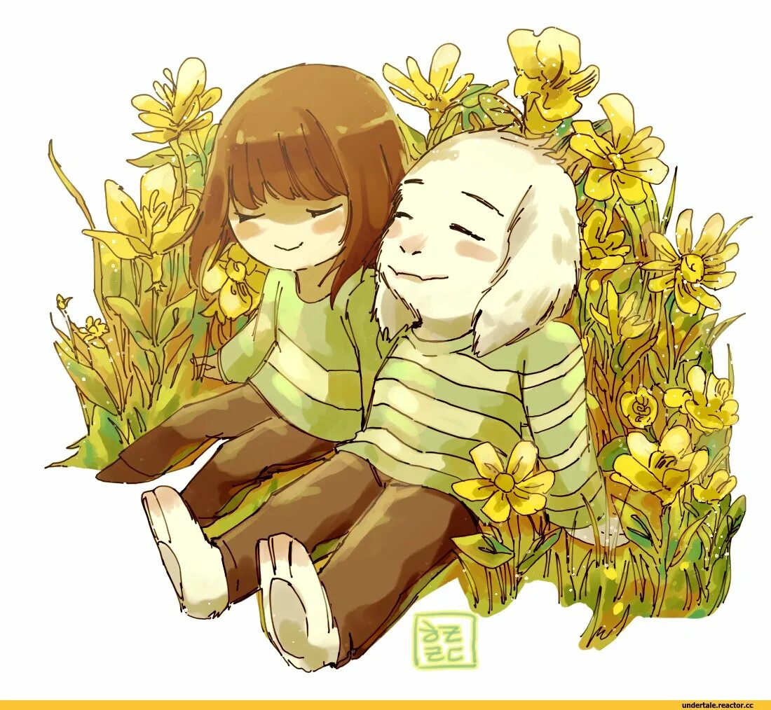 Чара азриэль комикс. Chara and Asriel. Чара и Азриэль. Чара и фfphb'km. Undertale Чара и Азриэль любовь.